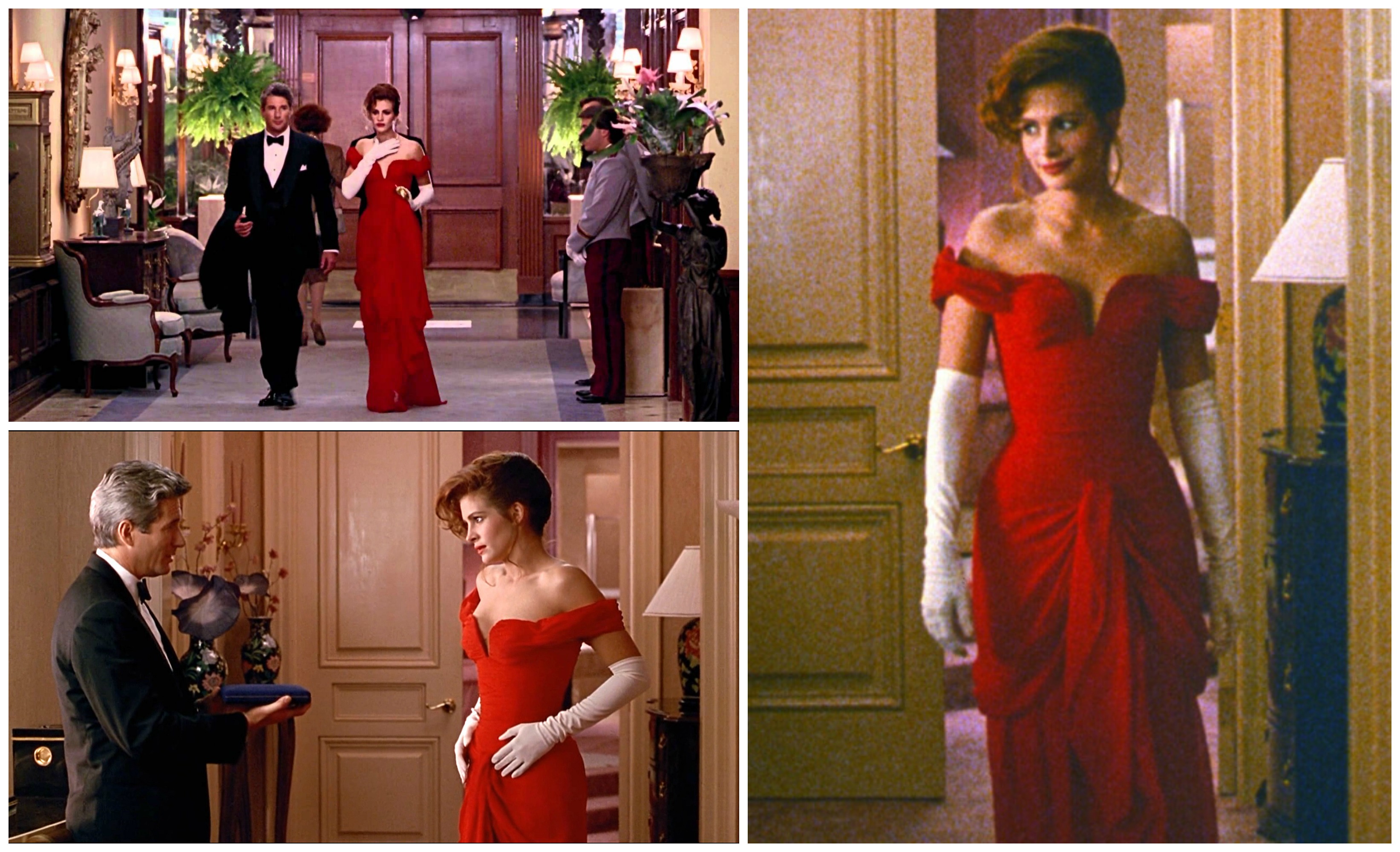 pretty woman red dress designer
