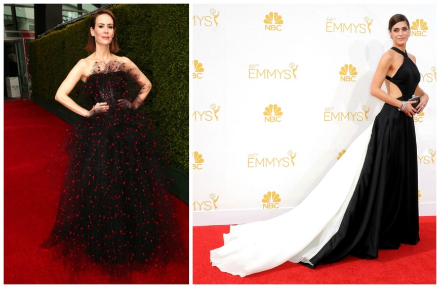Sarah Paulson and Lizzy Caplan at  The Emmy's 2014